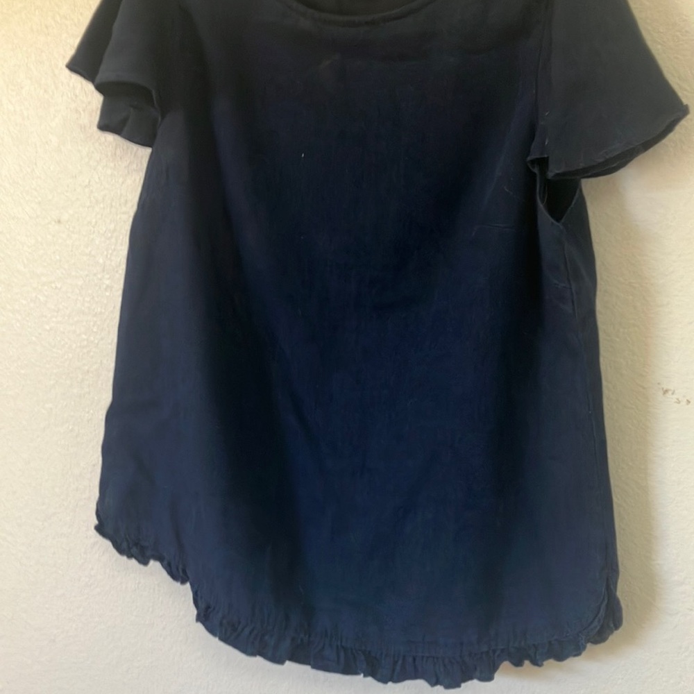 Banana republic Navy Blue Short Sleeve Top medium